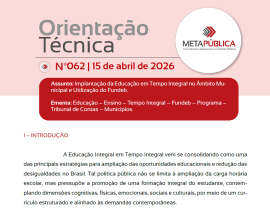 Imagem da notícia ORIENTAÇÃO TÉCNICA METAPÚBLICA 062 - 15 de abril de 2026